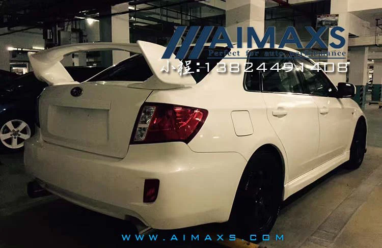 Для 2007- Subaru Impreza WRX STI стиль задний багажник спойлер ABS Неокрашенный спойлер