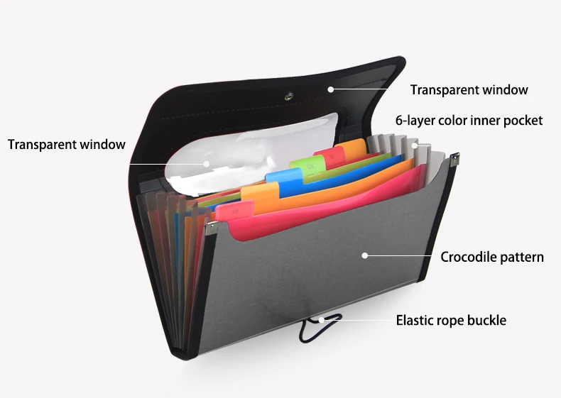 Расширяющийся кошелек, А6, сумка для файлов, для чеков, бизнес-офиса, сумка для файлов, папка для файлов, офисные принадлежности