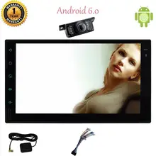 Free camera+Android 6.0 2Din Car Stereo 7” Car PC Player Headunit Bluetooth wifi GPS Navigation USB/SD Mirror parking Autoradio