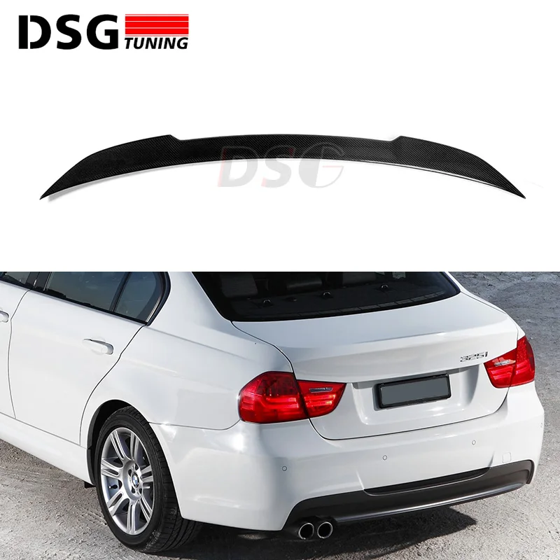 

For BMW E90 Spoiler Carbon Fiber 3 Series Trunk Wings Rear Duck Wings 4-door sedan 2005 - 2011 Car Styling