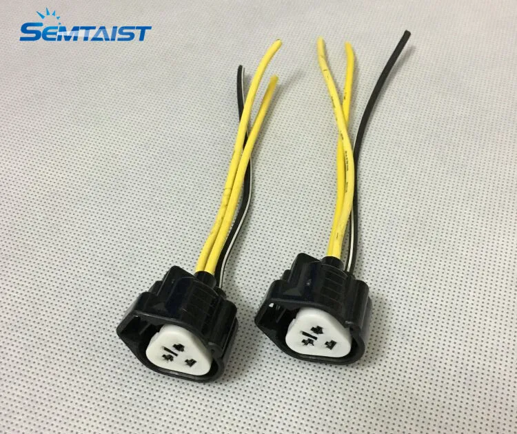 

semtaist 2 x Genuine OEM Original Triangle 3 pins power cord for headlight leveling motor (used) free shipping post