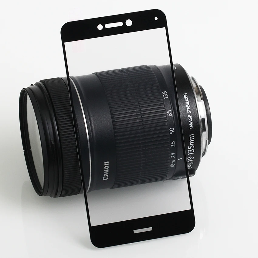 3D для Huawei P8 Lite стеклянная плёнка полностью покрывающая Slik закаленное стекло для Huawei P8 Lite защита экрана
