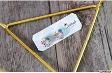 100 adet/nokta/mini kart/el DIY takı/küpe/broş/kolye ekran etiketleri özel tasarım 2019020