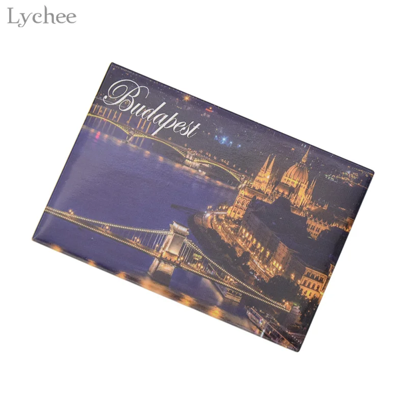 Lychee Budapest City Night холодильник магнитные магниты на холодильник туристические сувениры магнитные наклейки на холодильник украшение дома