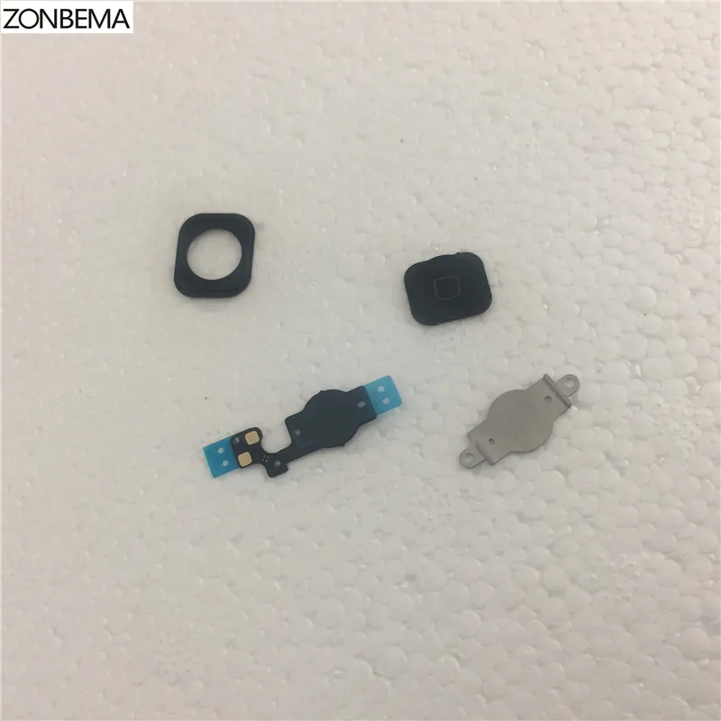

ZONBEMA 5pcs/lot for iPhone 5C Home Button Flex Home Button Menu Flex Cable Key Cap set
