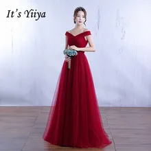 Беременность розовое вино красное в пол выпускное платье Тюлевое с вырезом «Лодочка» женские вечерние платья летние на заказ YA003