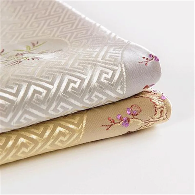 

CF47 5Yards 115cm Wide Jacquard Brocade Fabric Chinese Fashion Fabric Wedding National Cloth Fabric Cosplay Antique Cloth Fabric