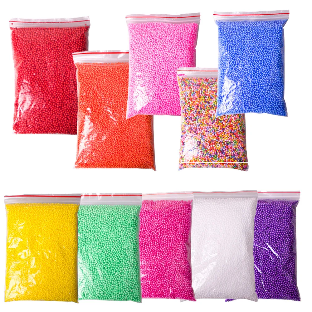Шарики из пенопласта для DIY Slime подарки на Пасху 10 упаковок декоративные бусины