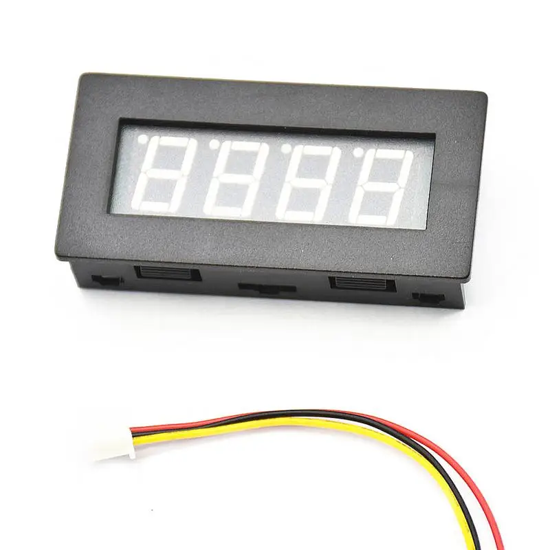 4 LED Цифровой частотный Тахометр измеритель скорости RPM тестер для автомобильных