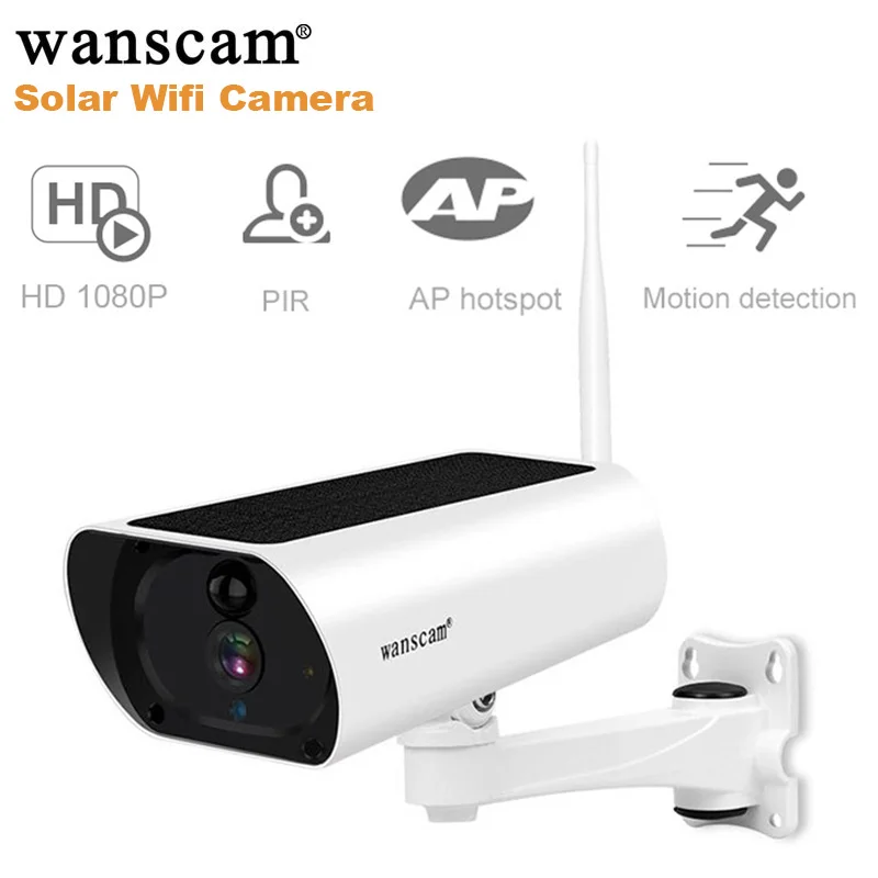 

WANSCAM K55A IP66 Waterproof Design / Two-Way Audio / IR / Motion Detection / Cloud Storage / Indoor 2MP HD Solar Network Camera