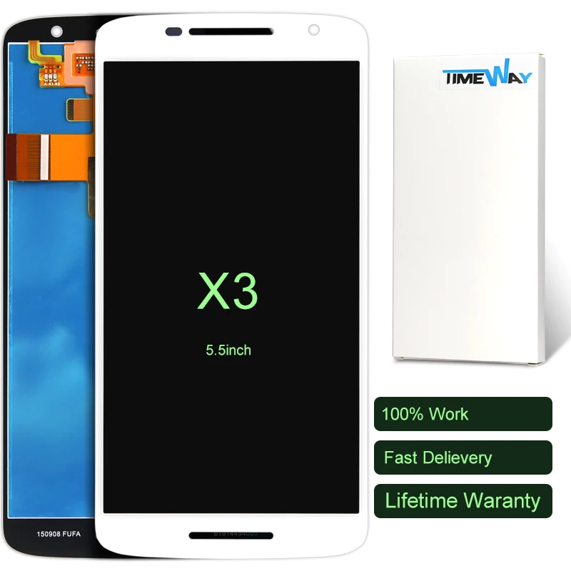 

10pcs DHL For Moto X3 XT1562 LCD Display And Touch Screen Digitizer Assembly Black White Color