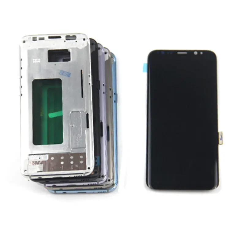 Для samsung Galaxy S8 G950 G950F G950fd ЖК сенсорный экран дигитайзер с записью экран с рамкой