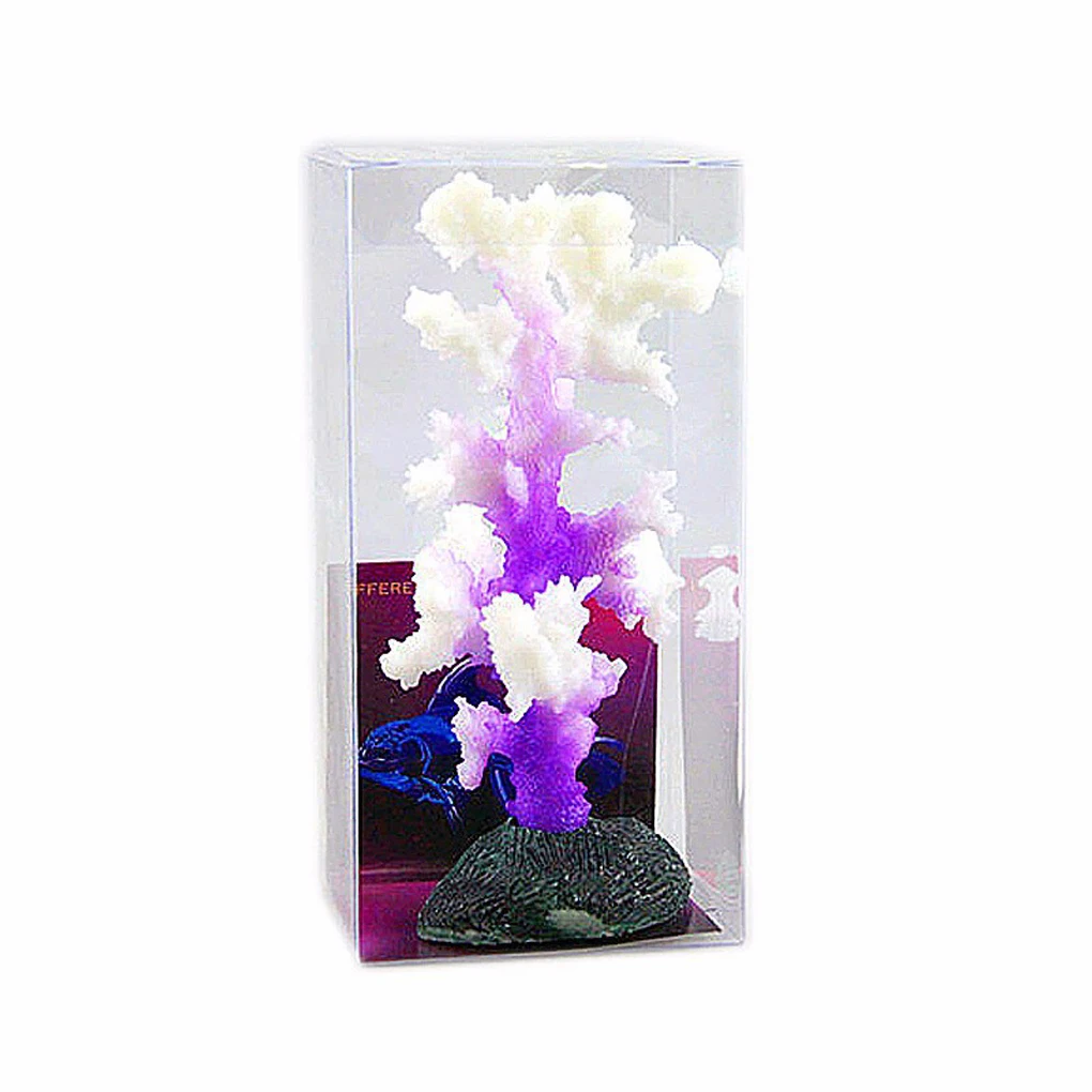 

Luminous Sea Anemone Aquarium Ornament Artificial Silicone Coral Plant Fish Tank Aquarium Accessories Underwater Aquatic Decor