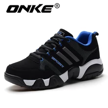 Onke Winter Running Shoes Men Suede Leather Sport Shoes Woman Running Snow Shoes Outdoor Waterproof Winter