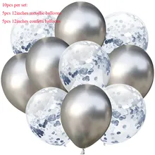 Latex Glitter Metallic/Confetti Balloons