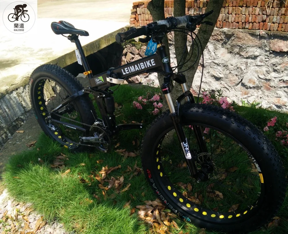 Top Kalosse Fat  Tires bikes    Beach bicycle  26*4.0 tires , snow mountain bike , bicicleta mountain bike  , 21/24/27/30 speed 1