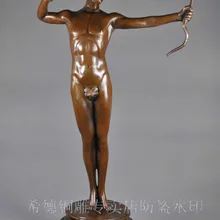 Арт-Деко Подпись Танцор Бронзовая Скульптура Marbl Тянуть воин DS-069 лука Статуя Рисунок Украшения Сада реальная Латунь Бронза