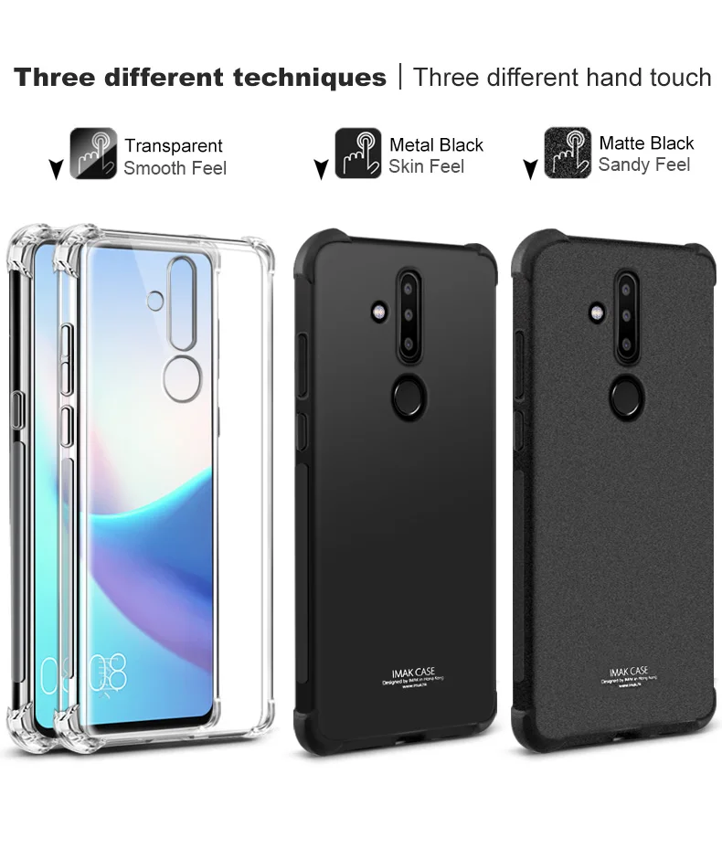 IMAK TPU Crystal чехол для Nokia X71 чехол силиконовый прозрачный Прозрачная задняя крышка корпуса для Nokia X71 крышка NokiaX71 Nokia X 71