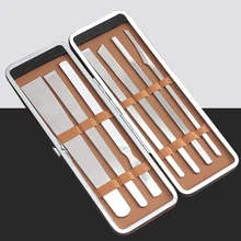 AMSIC 7 шт./компл. машинки для стрижки ногтей скребок для стоп файл устройство для удаления омертвевшей кожи Нержавеющая сталь забота о ногах инструменты