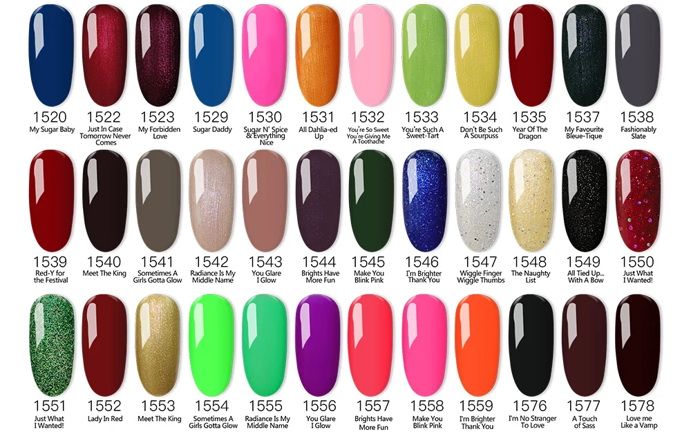 36 шт DHL гель-арт УФ-гель для ногтей стемпинг для украшения ногтей цветные УФ-наклейки(32 Цвета s+ 2top+ 2 основания