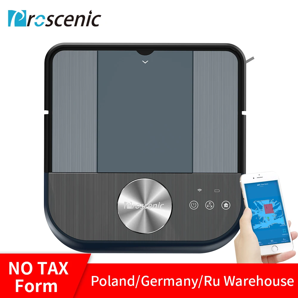 

Proscenic 880L Square Robot Cleaner Vacuum-Wi-Fi Connectivity, Works with Alexa,Robotic Vacuum Cleaner Poweful Suction 3in1