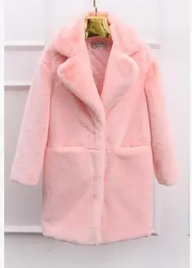 Модное женское меховое пальто, имитация овечьей шерсти, зимнее пальто, продукт, утепленная, сохраняющая тепло зимняя куртка, гарантия качества - Цвет: Pink