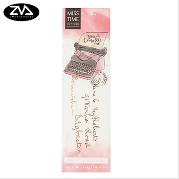 

30 pcs/pack typewriter blessing card kawaii Paper Bookmark Cartoon Promotional Gift Stationery Bookmark Stationery