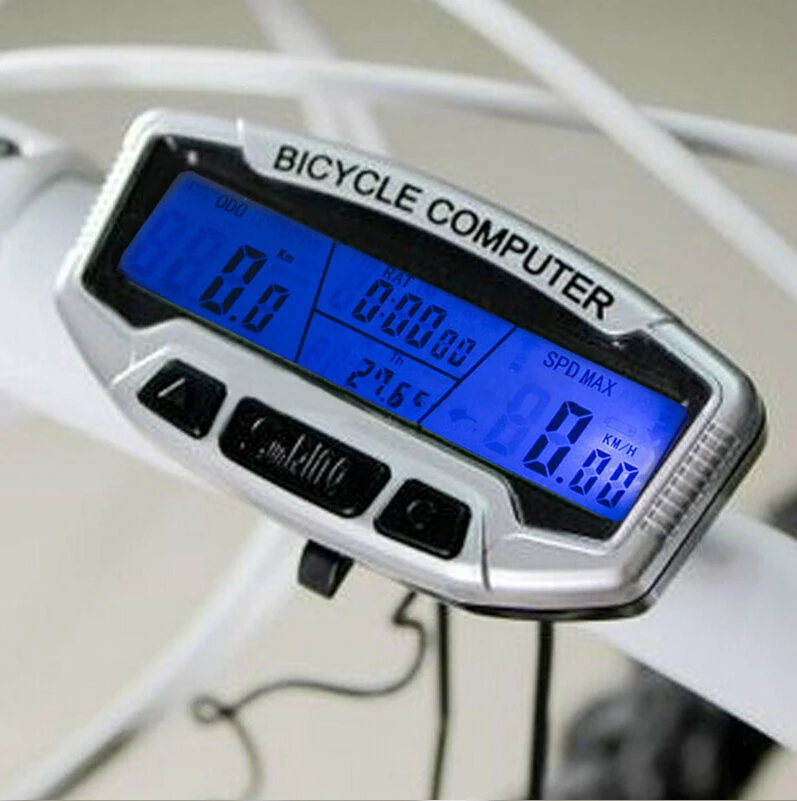 Waterproof LCD font b Bicycle b font Bike font b Computer b font Odometer Speedometer Backlight