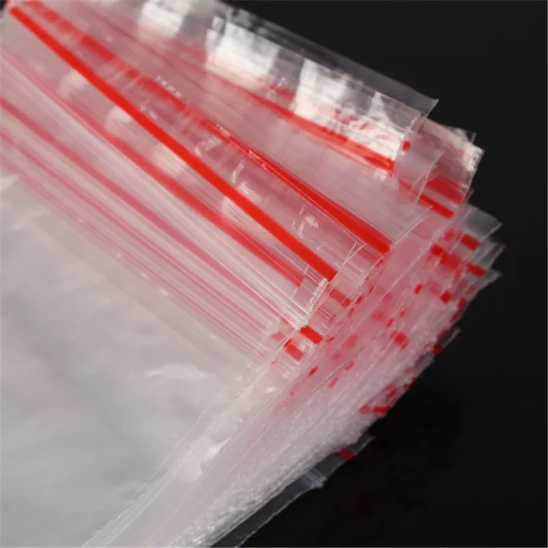 100 шт./компл. 0 05 мм толщина ювелирных изделий Ziplock Почтовый сжатый замок Reclosable