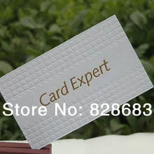 Высококачественный тисненый бумага для визитных карточек белой шерсти хлопковая 900grm 90*54 мм 200 карты