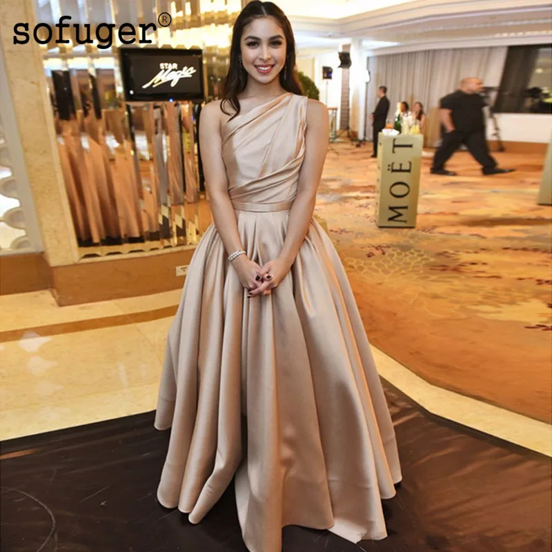 Champion Scoop One Shoulder A line Special Occasion Evening Dresses Formal Vestidos Wedding Party Dress | Свадьбы и торжества