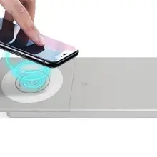 Беспроводная зарядка раздвижная электрическая настольная розетка для офисной мебели/настольная горизонтальная мультимедийная настольная розетка