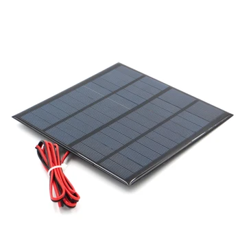 

12V 18V Solar Panel with 100/200cm wire Mini Solar System DIY For Battery Cell Phone Charger 1.8W 1.92W 2W 2.5W 3W 1.5W 4.5W 5W