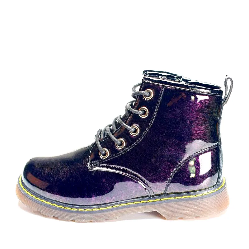 New Children Boots 2019 Winter/Spring Kids Shoes Leather Waterproof Boys Boots With Plush Non-slip Fashion Girls Boots 26-37 New Children Boots 2019 Winter/Spring Kids Shoes Leather Waterproof Boys Boots With Plush Non-slip Fashion Girls Boots 26-37