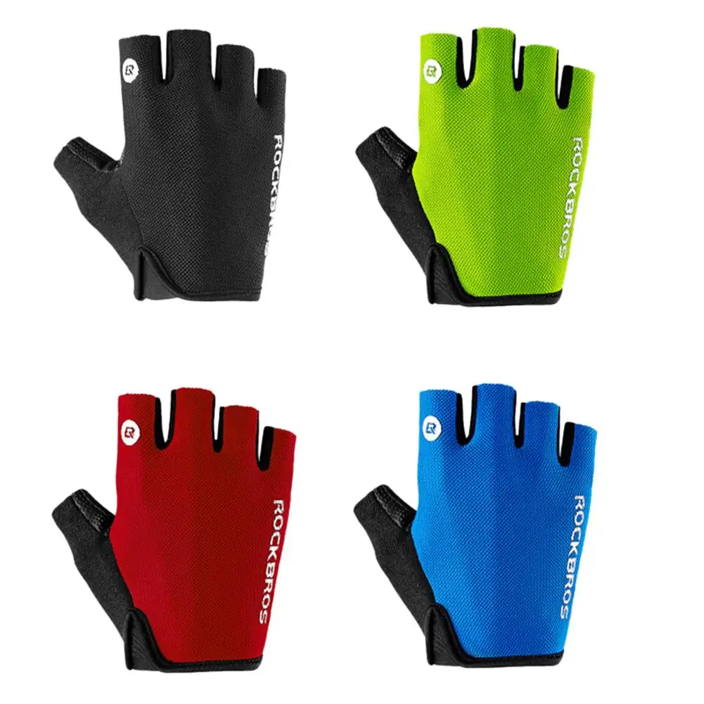 Нескользящие Гелевые перчатки для женщин и мужчин, для спорта на открытом воздухе, бадминтона, фитнеса, бега, велоспорта, езды на велосипеде, без пальцев