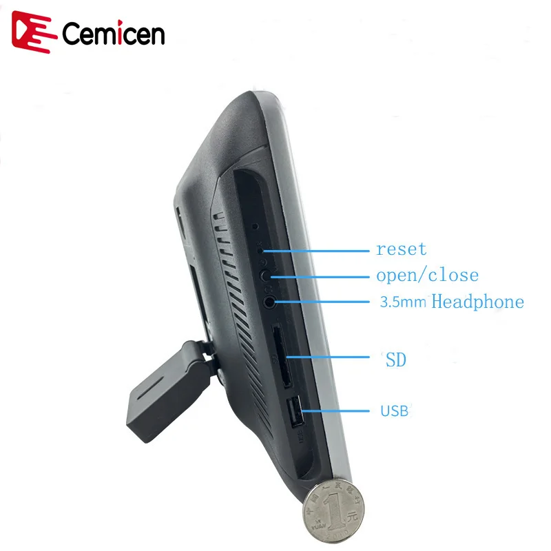 Cemicen 10 1 дюймовый смартфон с Wi Fi автомобильный подголовник сенсорный монитор MP5