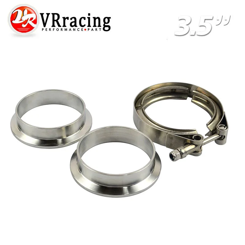 

VR RACING - New type 3.5" V Band clamp flange Kit (Stainless Steel 201) For turbo exhaust downpipe VR5233
