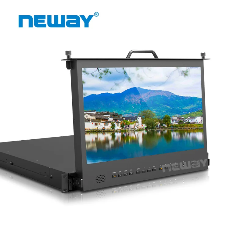 17.3 Inch SC173 HSD 56 1RU Pull Out Rack Mount Monitor
