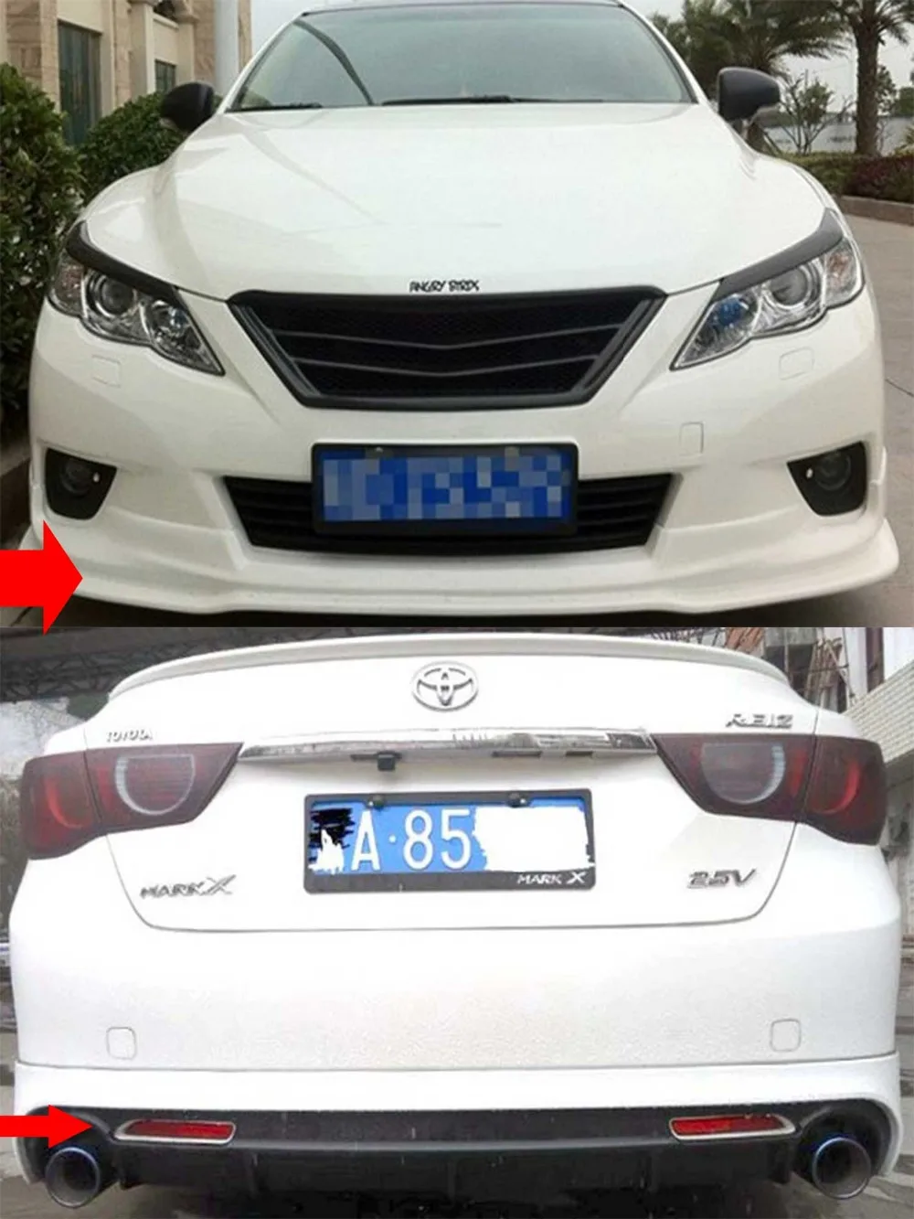 For Toyota MARK X Reiz Body Kit Front Rear Bumper Side Lips-in Body Kits  from Automobiles & Motorcycles on Aliexpress.com | Alibaba Group