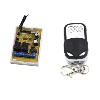 

Hot Selling DC12V 24V 2Channel Radio Remote Control Switch Receiver with Metal Push Button Transmitter Learning Code