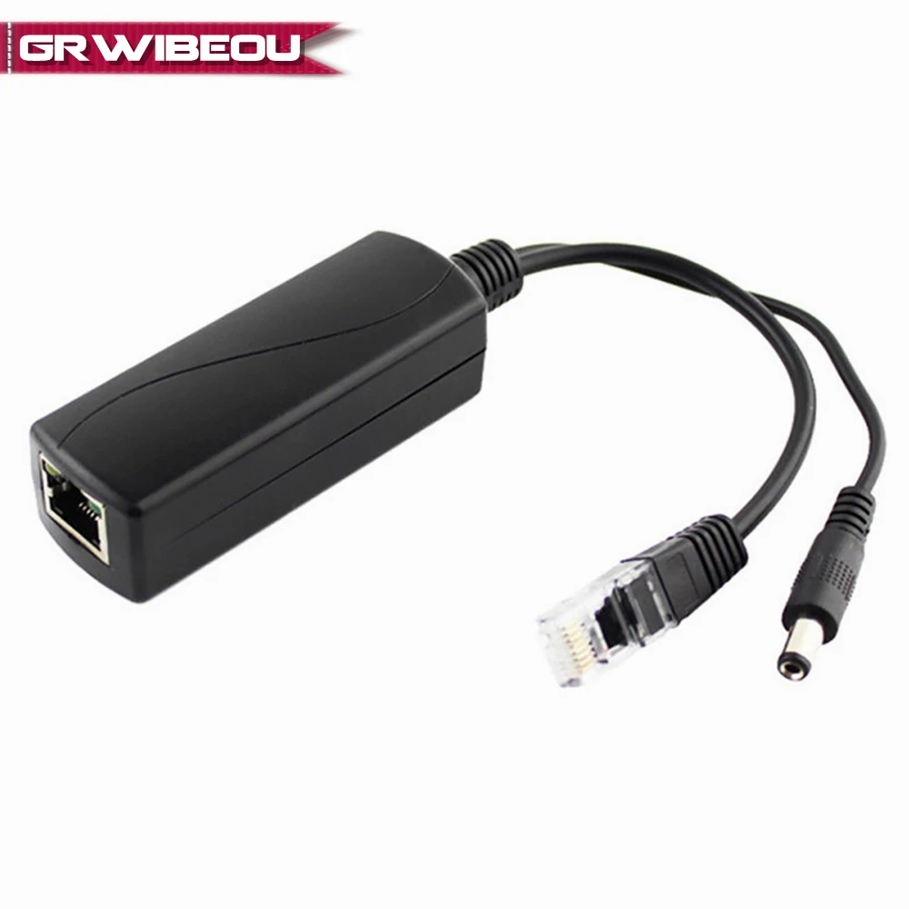 

Active PoE Splitter Power Over Ethernet Adapter Cable RJ45 24V to 12V 2A IEEE802.3af/at Gigabit POE Splitter for Raspberry Pi
