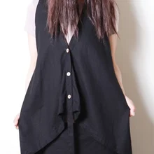 Лето года, дизайн, хлопок, лен, Женский Свободный жилет больших размеров