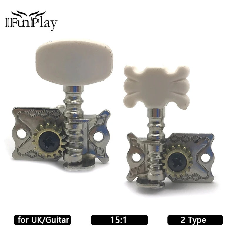 

Zinc Alloy Small UKulele String Tuning Peg Tuner Machine Head Guitar Locking Machine Head Chrome 2R2L 4R 4L Guitar Accessories