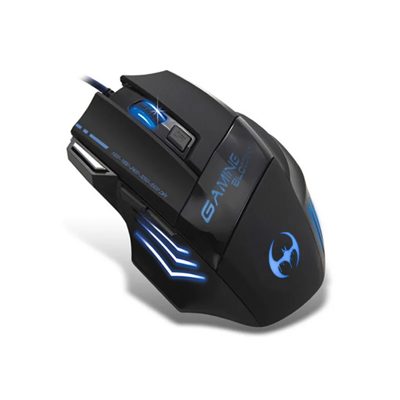 Newest Hot 7D Professional Wired USB Mouse 7 Button 5500 DPI Cool Color Lamp Gamer Computer