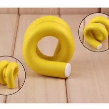 Ручная завивка волос DIY hairdress Универсальный бар волшебные бигуди Резина diy роликовый Эпилятор инструмент изогнутый гриф 10 шт./компл