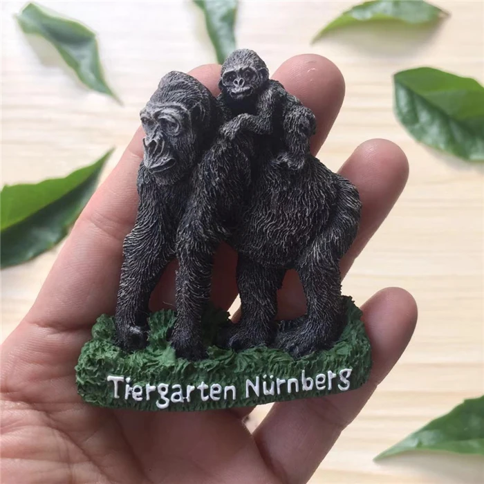 Ручная роспись ALPEN ZOO Orangutan 3D магниты на холодильник сувениры для туристов холодильник магнитные наклейки подарок