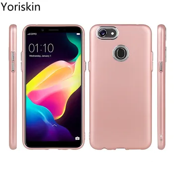 

360 Degree Luxury Shockproof Full Silicone Cover Case For Oppo F5 With Metal Button TPU Phone Case For Oppo F5 Conque Fundas