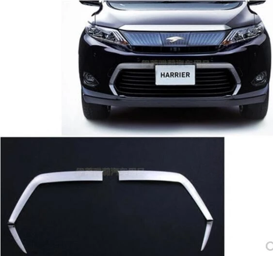 Car Front Racing Grills Bumper Mesh Grille Around Trim Cover 4pcs Set For Toyota Harrier 60 13 14 15 16 17 Chromium Styling Aliexpress