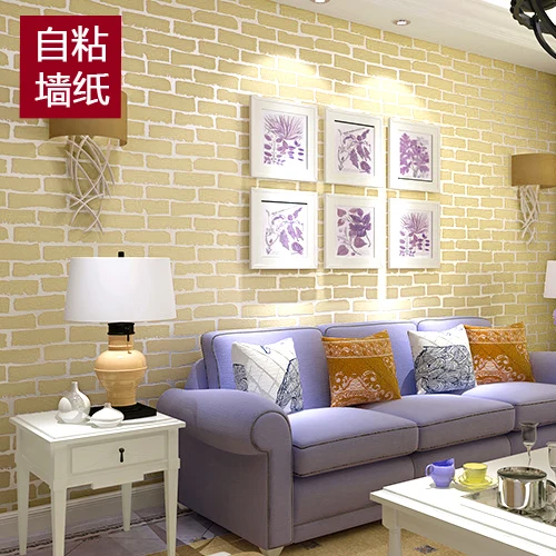 Non Woven Stickers Self Adhesive Wallpaper White Brick Pattern Non Woven Stickers Self Adhesive Wallpaper White Brick Pattern Bedroom Retro Wallpapers Living Room Renovation 396z In From Home