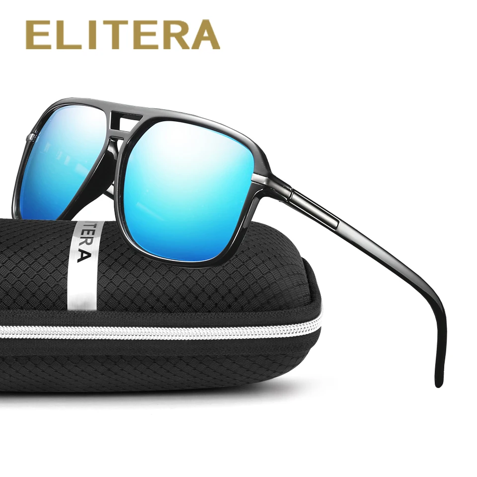

ELITERA Fashion Men's Polarized Sunglasses Vintage Men Brand Designer Shades Eyewear Accessories Driving Sun Glasses